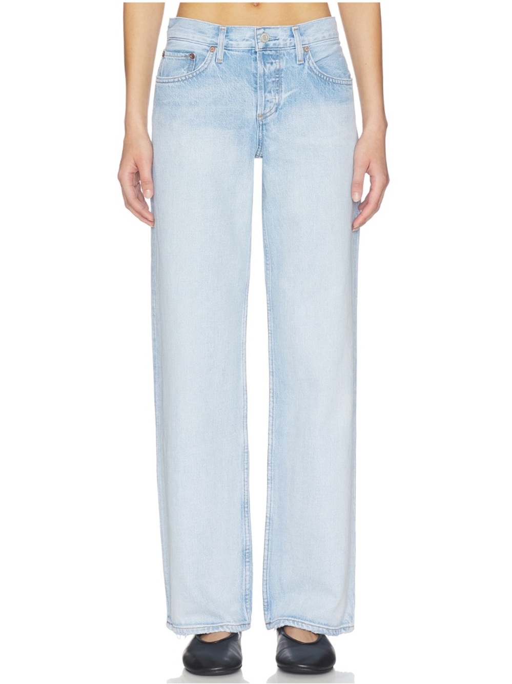 Agolde Jeans Low Rise Loose in Amplify Blue